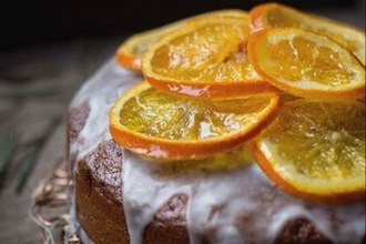 Миндальный пирог с апельсинами