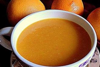 Тыквенно-апельсиновый суп-пюре с имбирем