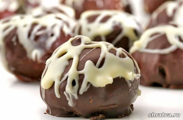 Кокосово-ореховые конфеты в темном шоколаде