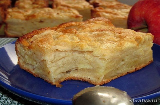 Пирог-суфле с яблоками