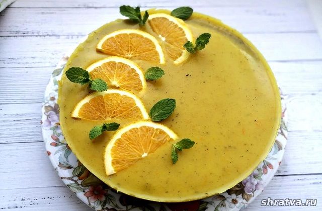 Печёночное суфле в апельсиновом желе