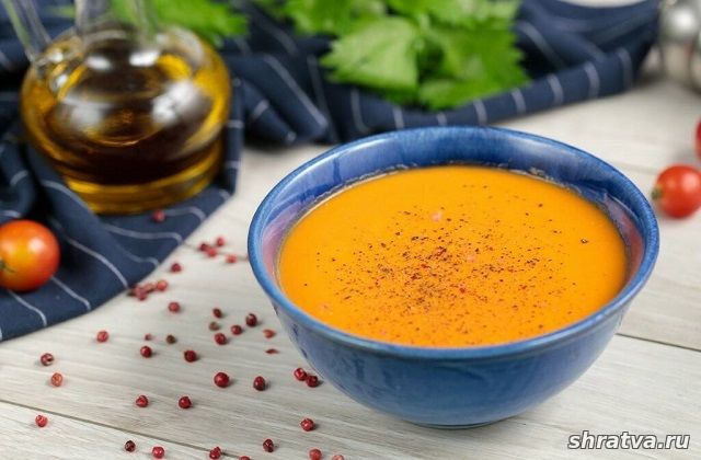 Морковно-томатный крем-суп