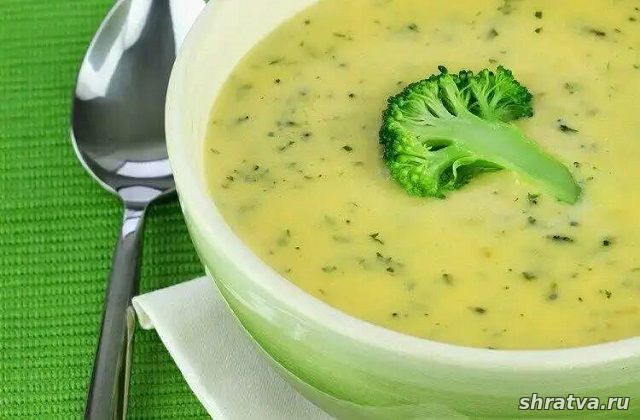 Суп из брокколи и сельдерея