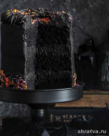 Торт «Черный Бархат» с черным кремом