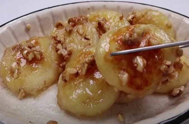 Картофельные пирожки в меду на сковороде по корейски