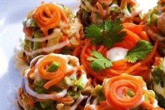 Салат с грибами и морковью по-корейски