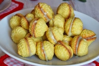 Кукурузное печенье с мятным ганашем