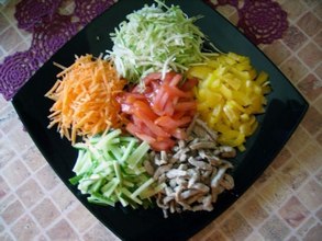 Праздничный салат «калейдоскоп»